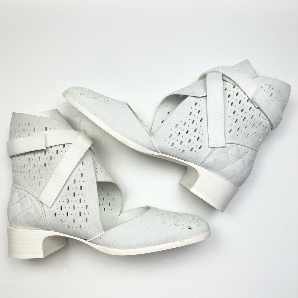 Chanel Interlocking Cc Logo Perforated Ankle Sued… - image 8